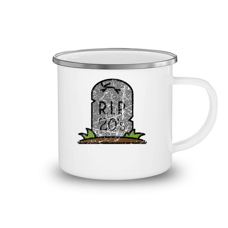 Womens RIP Death To My 20'S Party 30Th Birthday Funny Vintage  Camping Mug