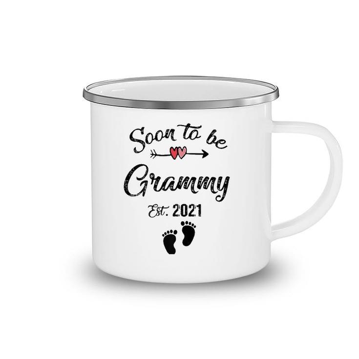 Womens Soon To Be Grammy 2021  Mother's Day For Mom Pregnancy Camping Mug