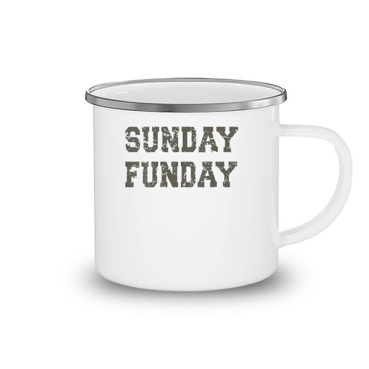 Womens Sunday Funday Design Sunday Funday Football Game Day  Camping Mug