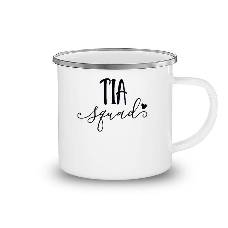 Womens Tia Squad Cute Spanish Aunt Life Mother's Day Gift Camping Mug