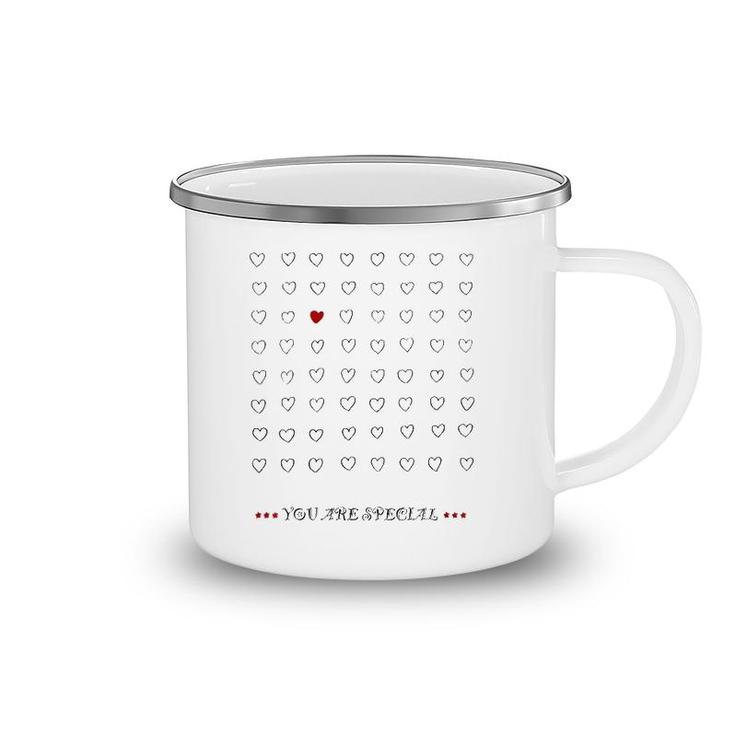Womens You Are Special Funny Valentie's Day Design  Camping Mug