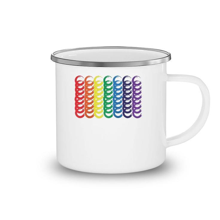 World Gay Pride Equality & Unity Lgbtqia Love Rainbow Flag  Camping Mug