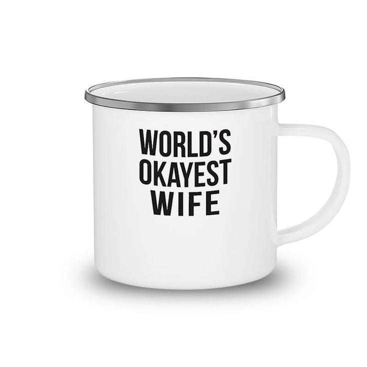 Worlds Okayest Wife Camping Mug