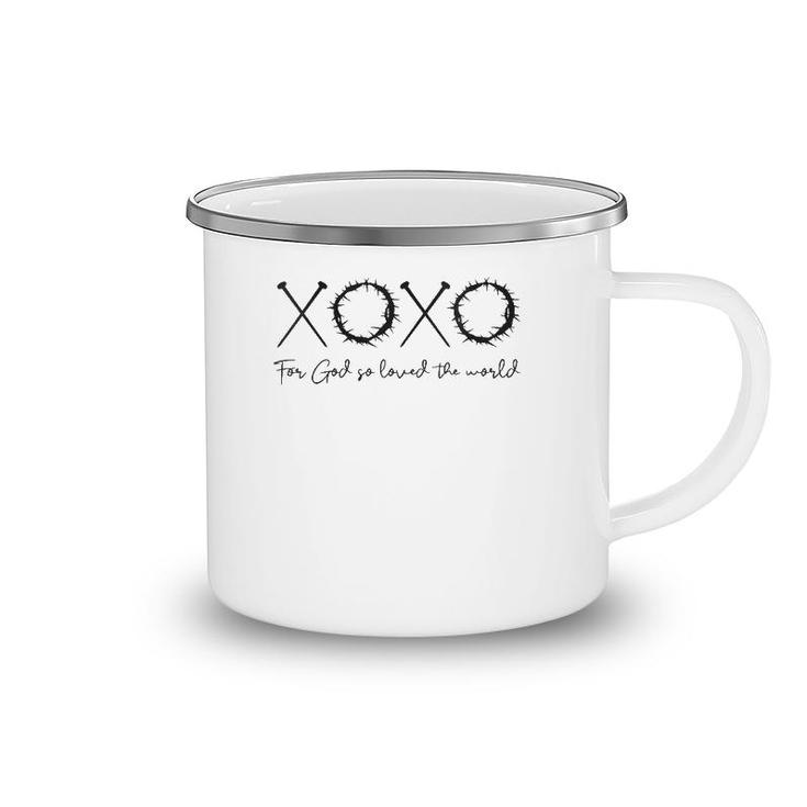 Xoxo For God So Loved The World Easter Love Letters V-Neck Camping Mug