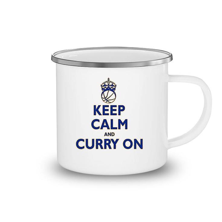 Youth Keep Calm And Curry On Camping Mug