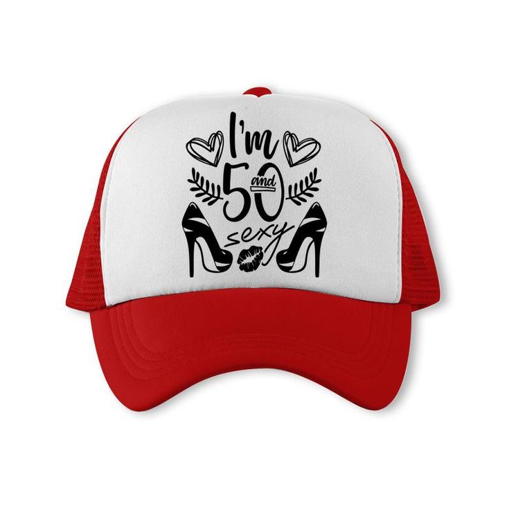 50Th Birthday Gift I Am Fifty New Birthday Trucker Cap