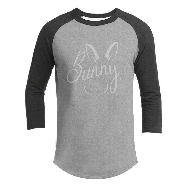 Bunny Cat Basic Cute Gift Ideas Happy Easter Day Youth Raglan Shirt