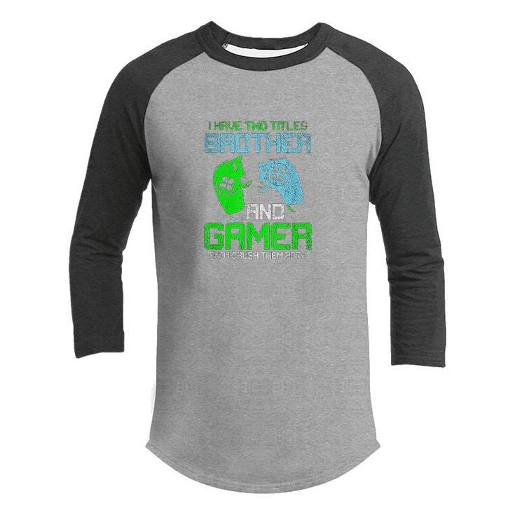 Gamer Boys Kids Gift Idea Video Games Lover Brother Gaming  Youth Raglan Shirt