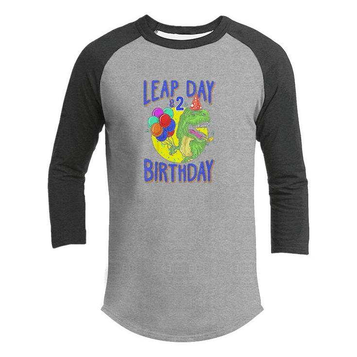 Kids Leap Day Birthday 8th February 29 8 Year Old Boy Gift  Youth Raglan Shirt