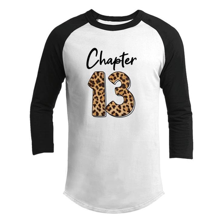 Chapter 13 Leopard 13Th Birthday Great  Art Youth Raglan Shirt