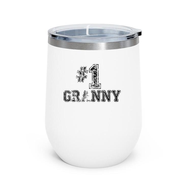 1 Granny - Number One Sports Mother's Day Gift Wine Tumbler