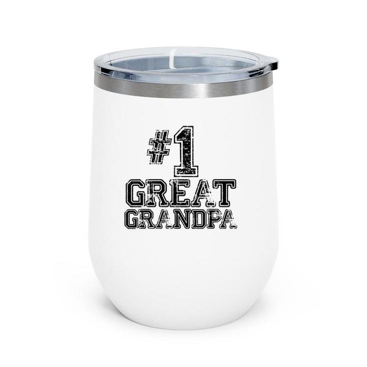 1 Great Grandpa - Number One Sports Father's Day Gift Wine Tumbler