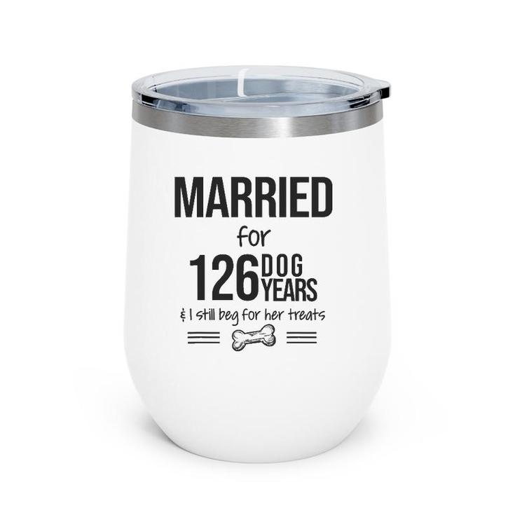 18 Year Anniversary Gift, 18Th Wedding Anniversary For Him Wine Tumbler