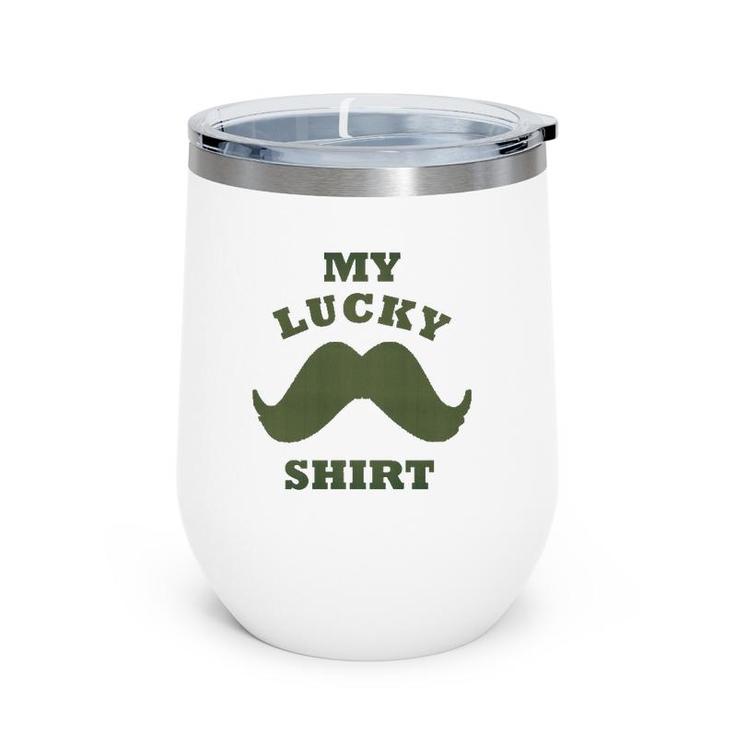 A Hipsters Funny Mens Grooming My Lucky Mustache Wine Tumbler