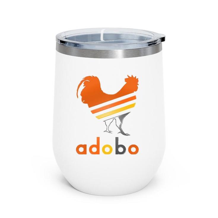 Adobo, Summer Multi-Color Stripes Style - Mother's Day Wine Tumbler