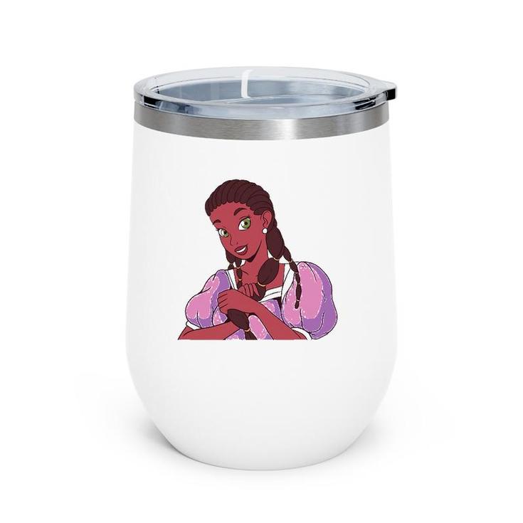 African American Black History Afro Gift Princes Woman Queen Wine Tumbler