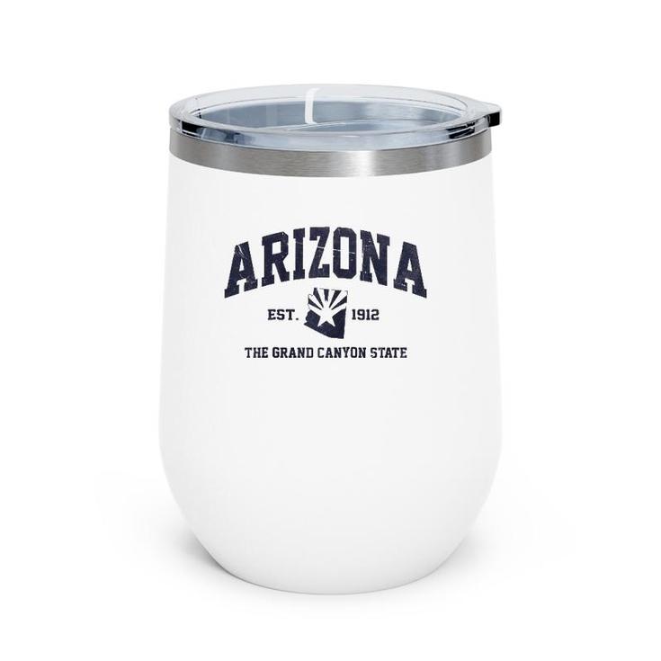 Arizona Az Usa Vintage State Athletic Style Gift Wine Tumbler