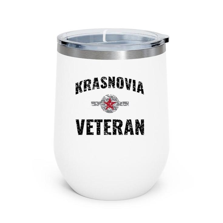 Army War In Krasnovia Veteran Wine Tumbler