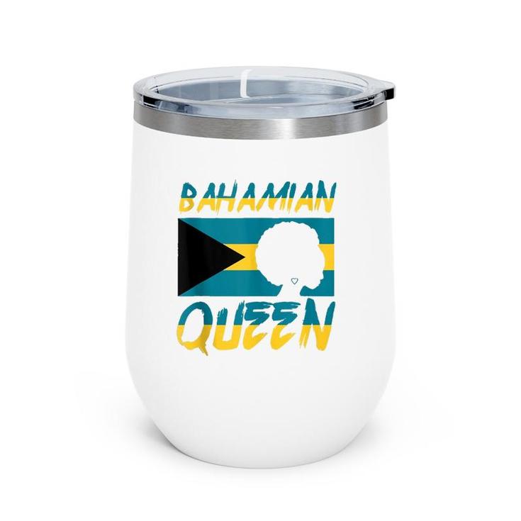 Bahamian Queen Bahamas Flag Pride Home Country Heritage  Wine Tumbler
