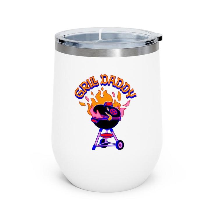 Bbq Grill Daddy Father's Day Gift Wine Tumbler