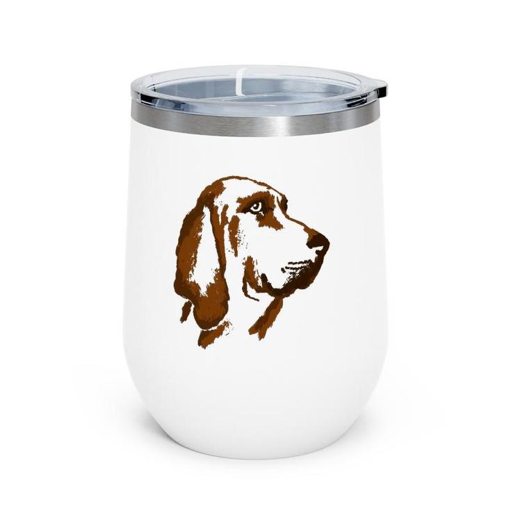 Bloodhound Dog Tee Pet Lover Wine Tumbler