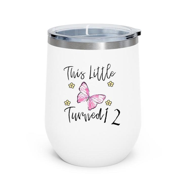 Butterfly Themed Birthday Party Gift For A 12 Years Old Wine Tumbler