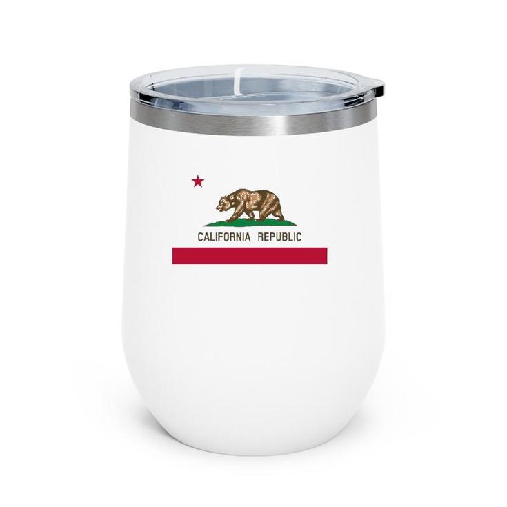 California 'Bear Republic' State Flag Wine Tumbler
