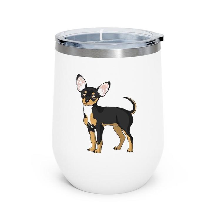 Chihuahua Lover For Chiwawa Moms And Dads Wine Tumbler