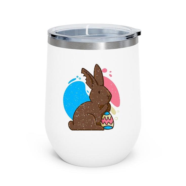 Chocolate Bunny Rabbit Easter Sweet Wine Tumbler