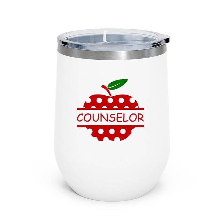 Counselor School Counselor Life Apple Wine Tumbler
