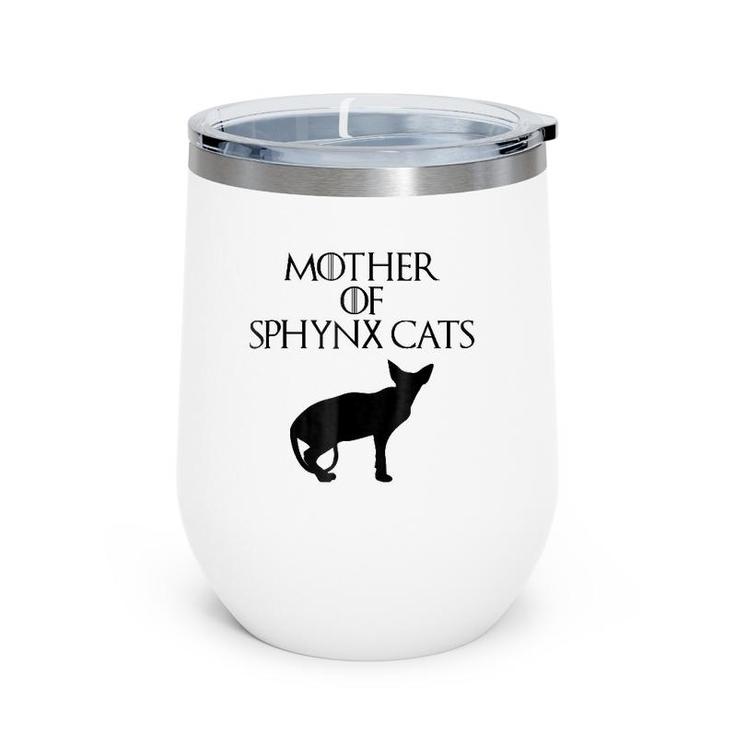 Cute & Unique Black Mother Of Sphynx Cats E010509 Ver2 Wine Tumbler