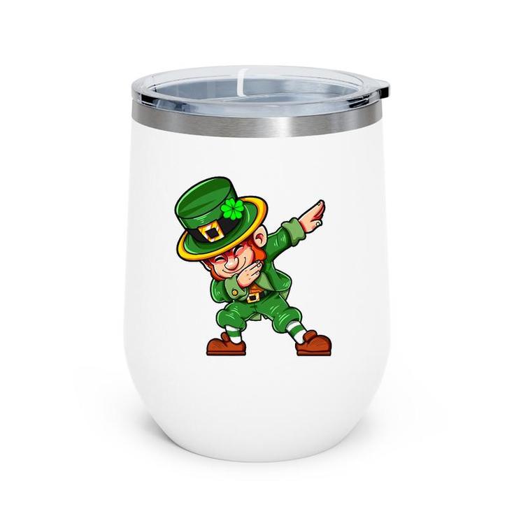 Dabbing Leprechaun St Patrick's Day Irish Saint Patricks Day Wine Tumbler