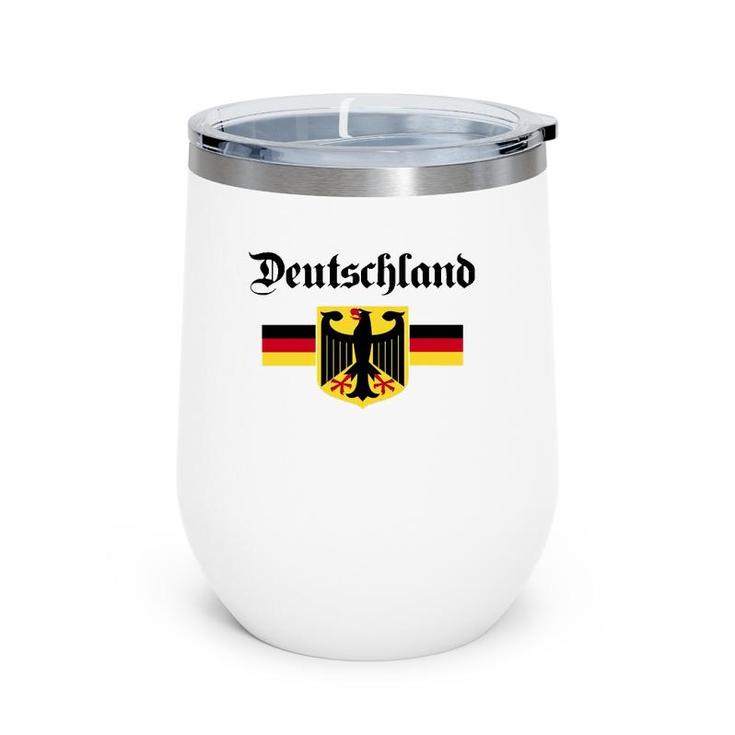 Deutschland Flag Of German Eagle Germany German Wine Tumbler