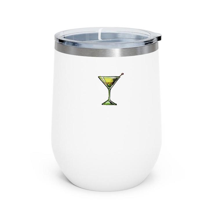 Dirty Martini Heartbeat Cocktail Glass Happy Hour  Wine Tumbler