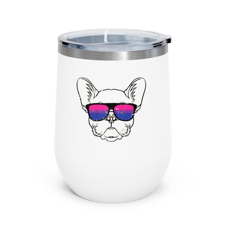 Dog Sunglasses Bi-Sexual Pride Puppy Lover Proud Lgbt-Q Ally Tank Top Wine Tumbler