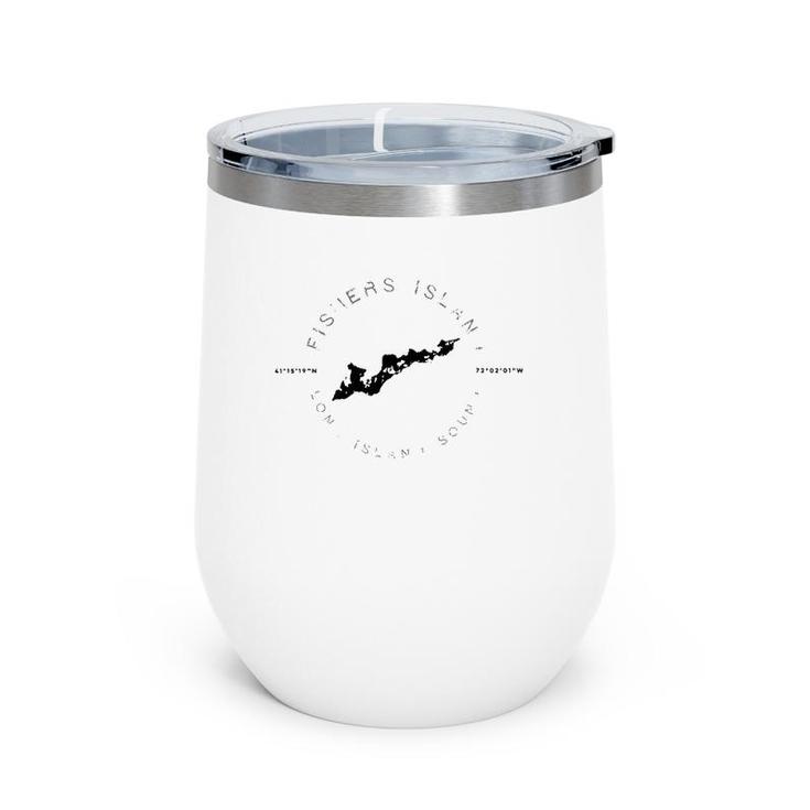 Fishers Island Long Island Ny Graphic Vintage Wine Tumbler