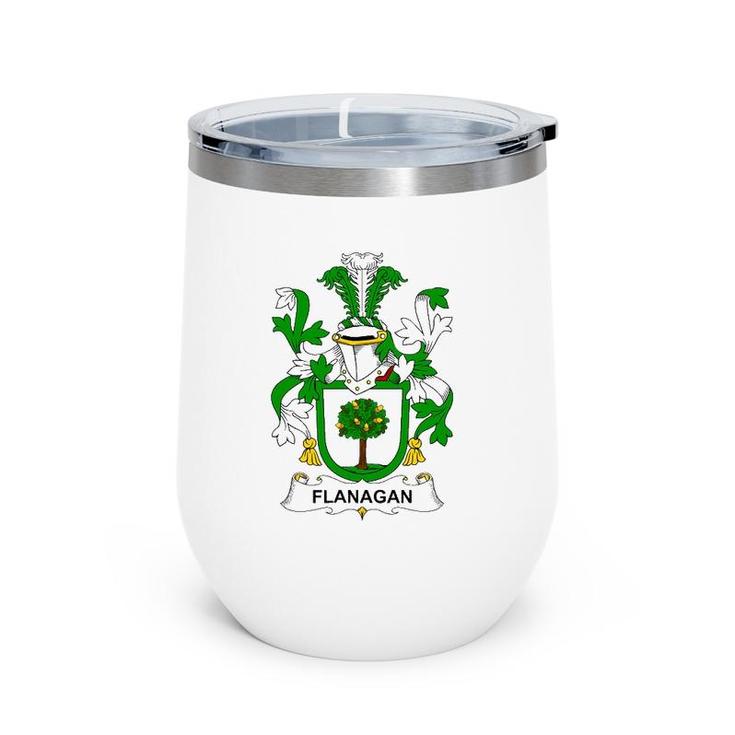 Flanagan Coat Of Arms - Family Crest Wine Tumbler
