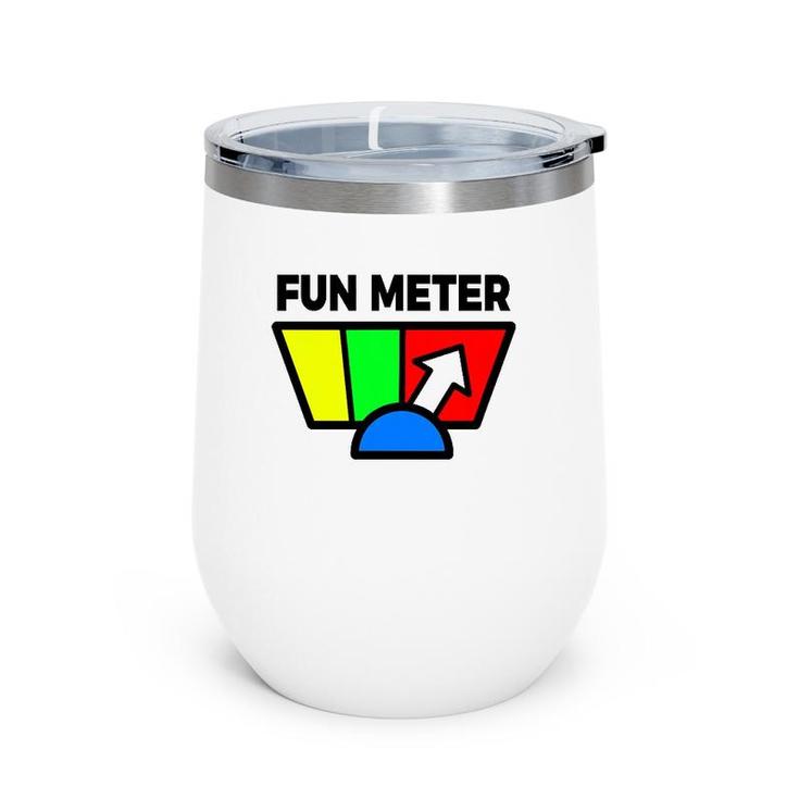 Fun Meter Humor, Sarcastic Wine Tumbler