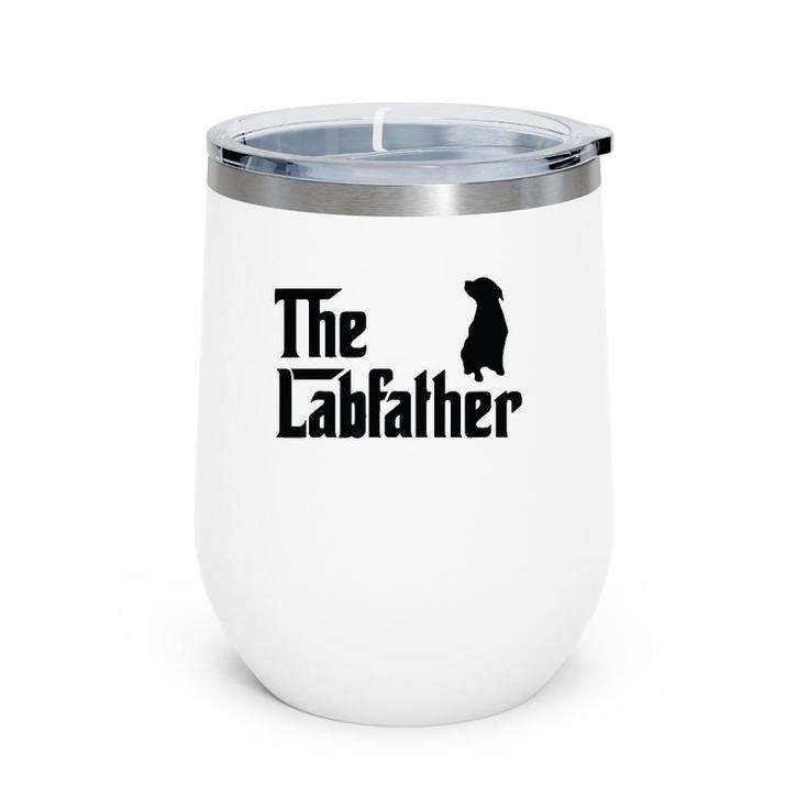 Funny Coolest Lab Dad For Black Labrador Dog Lover Men Wine Tumbler