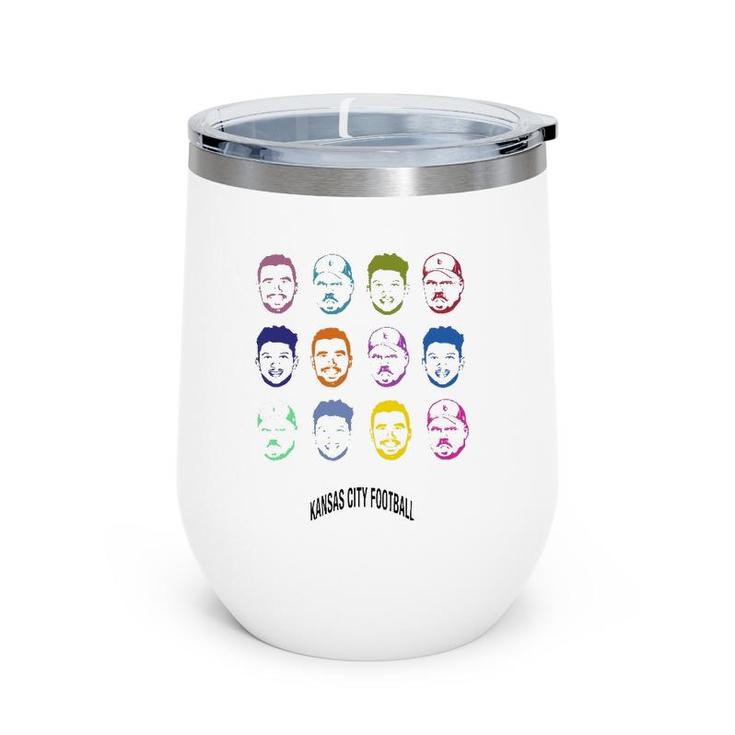 Funny Football Kc Certified Kansas City Football Wine Tumbler