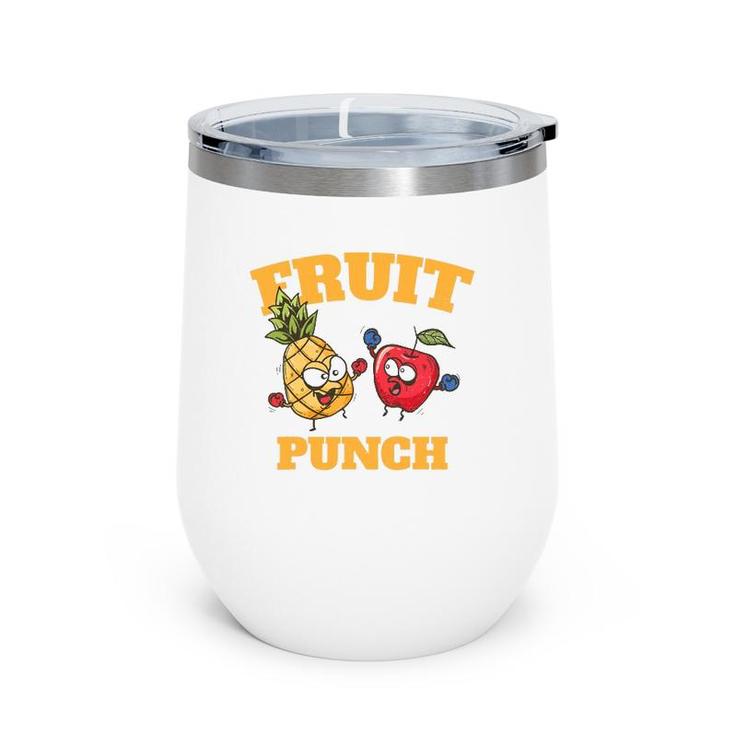 Funny Pineapple Apple Boxing Juice Tropical Fruit Punch Wine Tumbler