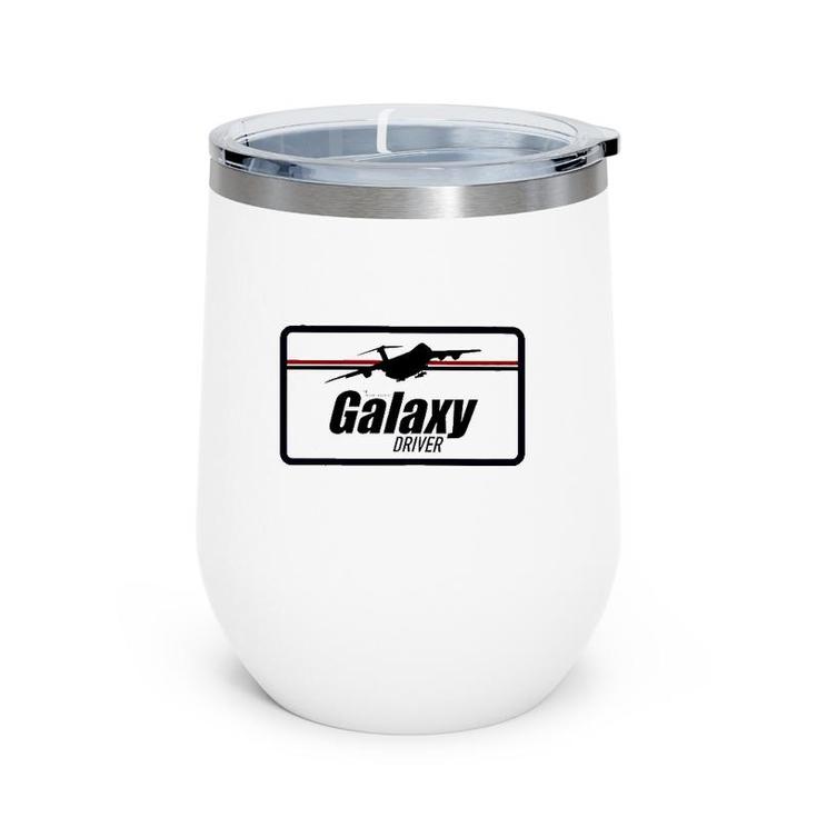 Galaxy Driver Airplane Pilot Gift Wine Tumbler