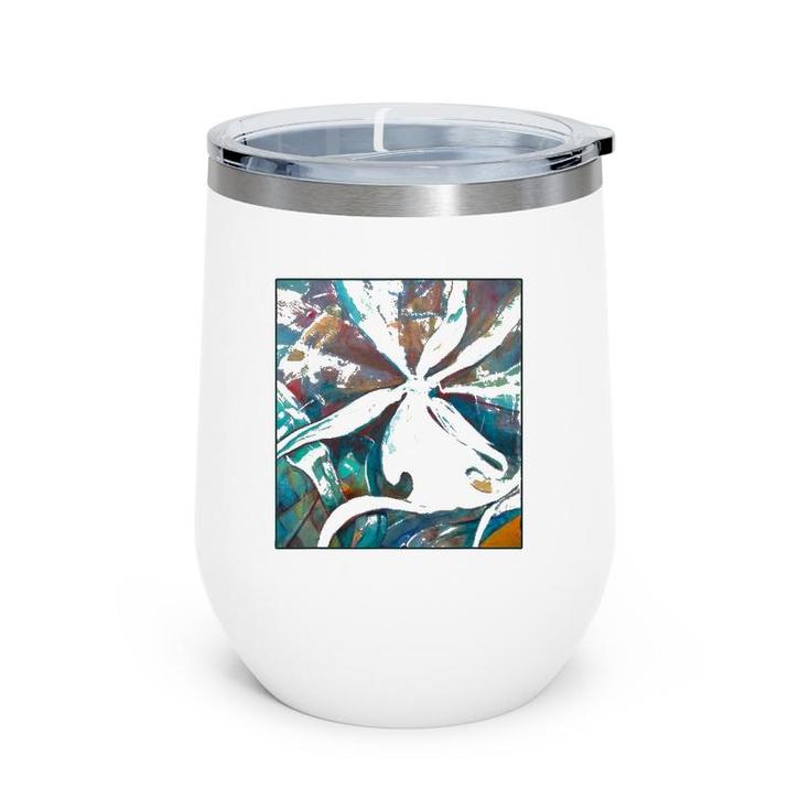 Ghost Orchid Flower Is A Great Gift For Any Lover Of Nature Wine Tumbler