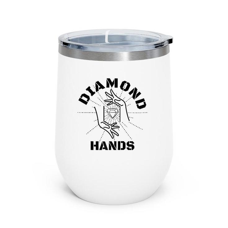 Gme Diamond Hands Autist Stonk Market Tendie Stock Raglan Baseball Tee Wine Tumbler