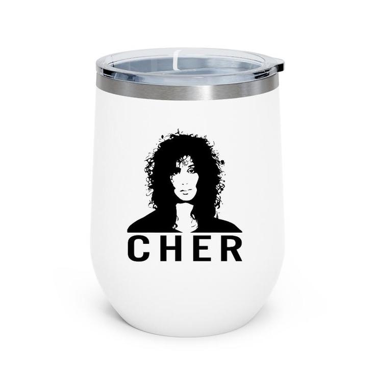 Graphic Cher's Art Design Essential Distressed Country Music Wine Tumbler