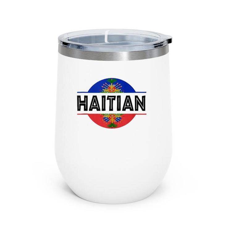 Haitian Flag Haiti Coat Of Arm Haiti Day Pride  Wine Tumbler