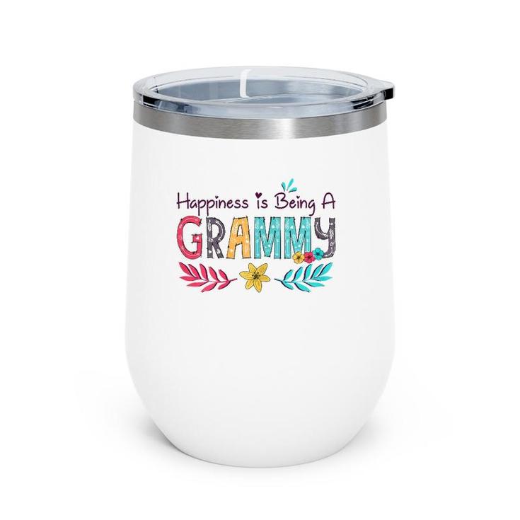 Happiness Is Being A Grammy Mother's Day Gift Grandma Wine Tumbler