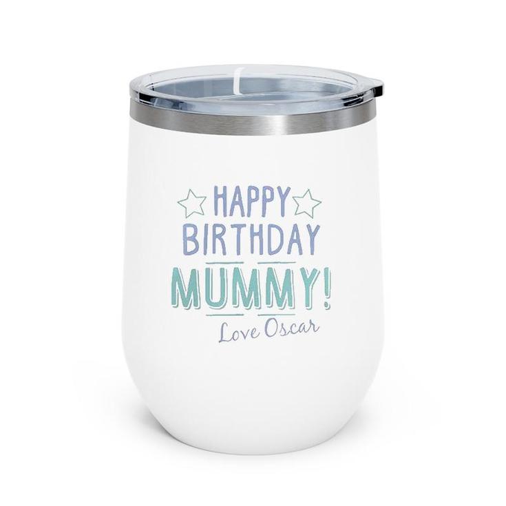 Happy Birthday Mummy Personalised Baby Funny Gift Cute Mothers Day Wine Tumbler