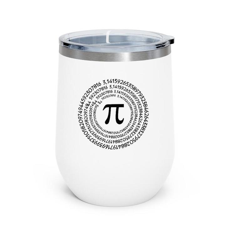 Happy Pi Day 314 Pi Number Symbol Math Teacher Science Gift Wine Tumbler