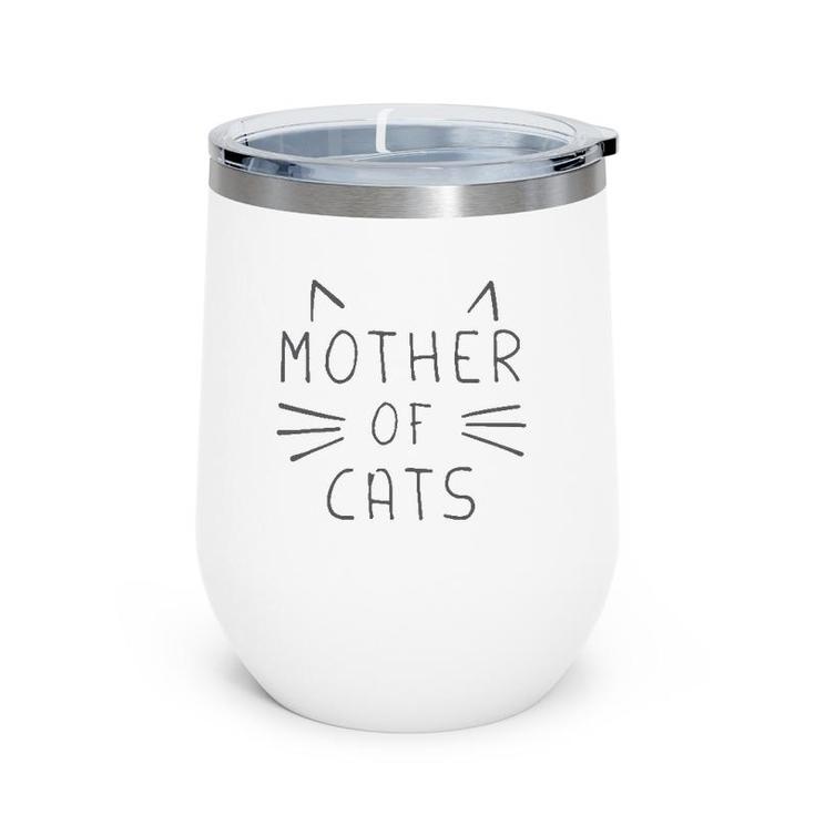 Hybrid Mother Of Cats Wine Tumbler